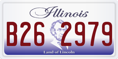 IL license plate B262979