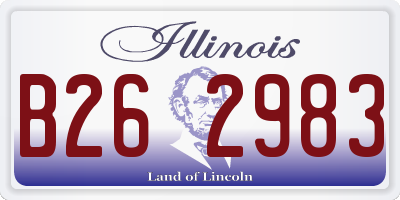 IL license plate B262983