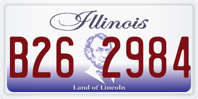 IL license plate B262984