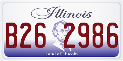 IL license plate B262986