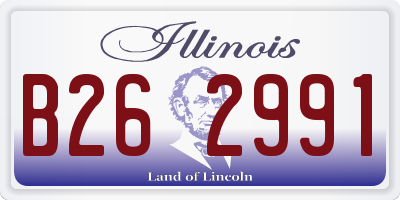 IL license plate B262991