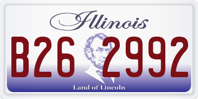 IL license plate B262992