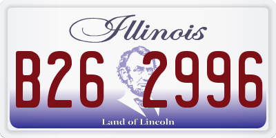 IL license plate B262996