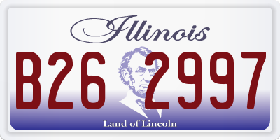 IL license plate B262997