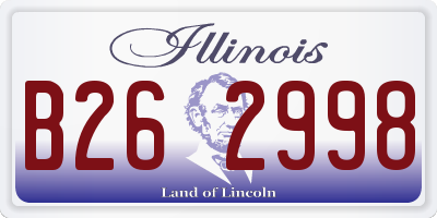 IL license plate B262998