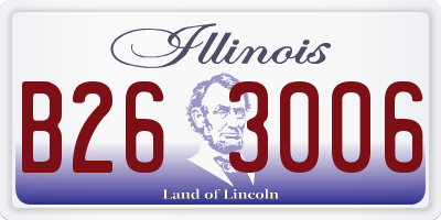 IL license plate B263006