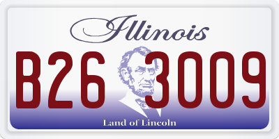 IL license plate B263009