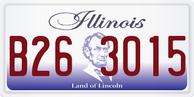 IL license plate B263015