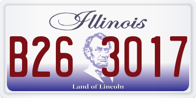 IL license plate B263017