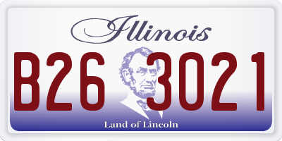 IL license plate B263021