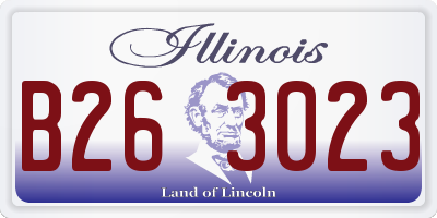 IL license plate B263023