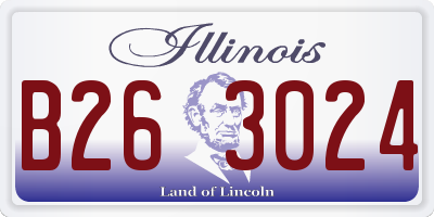 IL license plate B263024