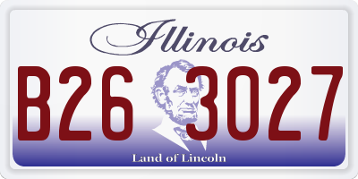 IL license plate B263027
