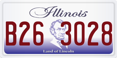 IL license plate B263028