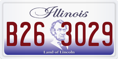 IL license plate B263029