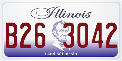 IL license plate B263042