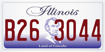 IL license plate B263044