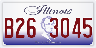 IL license plate B263045