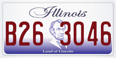 IL license plate B263046