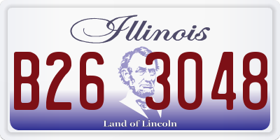 IL license plate B263048