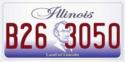 IL license plate B263050