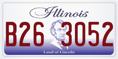 IL license plate B263052