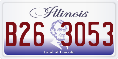 IL license plate B263053