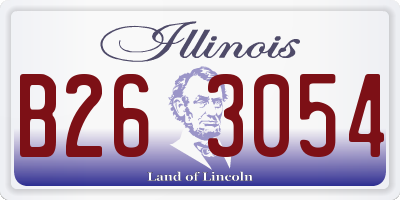 IL license plate B263054