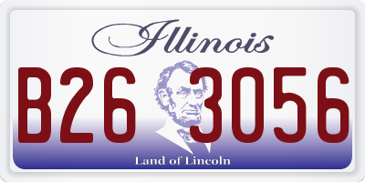 IL license plate B263056