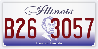 IL license plate B263057