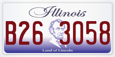 IL license plate B263058
