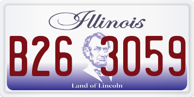 IL license plate B263059