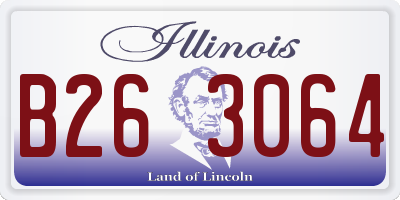 IL license plate B263064