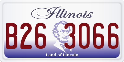 IL license plate B263066