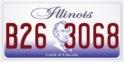 IL license plate B263068