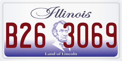 IL license plate B263069