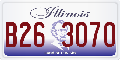 IL license plate B263070
