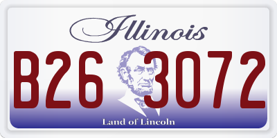 IL license plate B263072