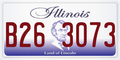 IL license plate B263073