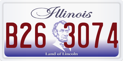 IL license plate B263074