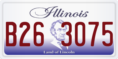 IL license plate B263075