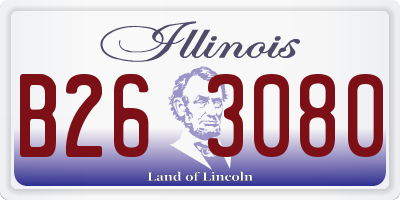IL license plate B263080