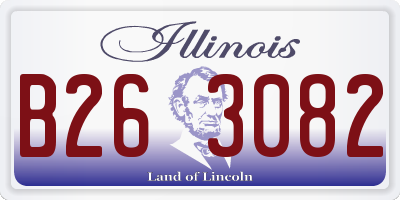 IL license plate B263082