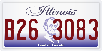 IL license plate B263083