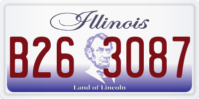 IL license plate B263087
