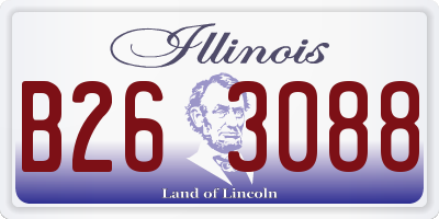 IL license plate B263088