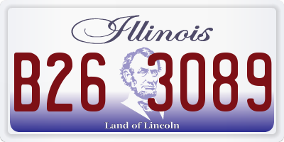IL license plate B263089