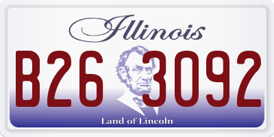 IL license plate B263092
