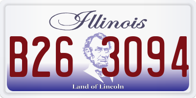 IL license plate B263094