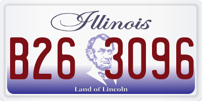 IL license plate B263096